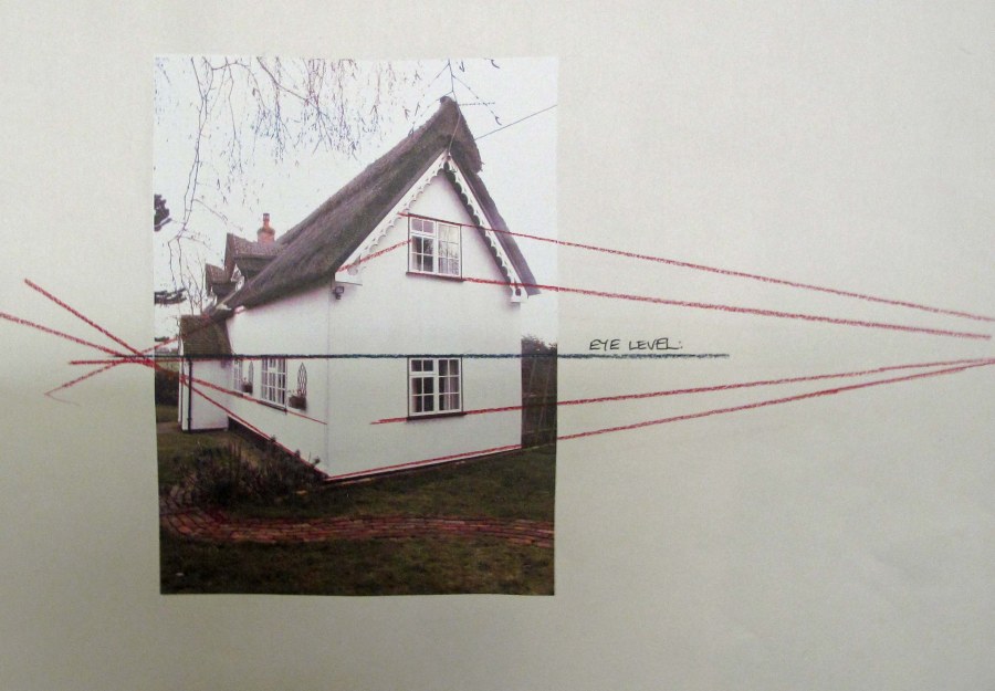 Домик в угловой перспективе