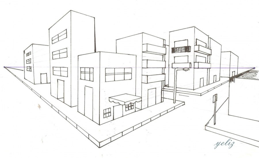 Угловая перспектива улицы