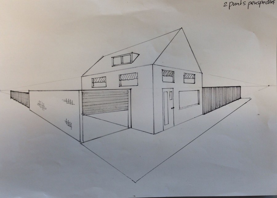 Домик в перспективе