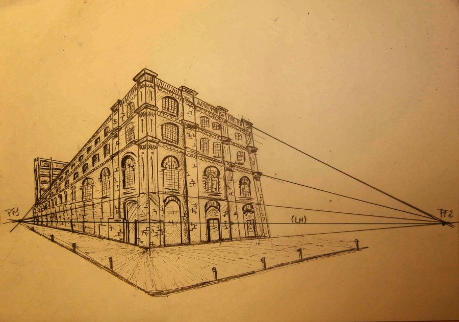 Построение пейзажа в перспективе