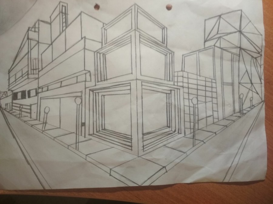 Линейная перспектива с 2 точками схода