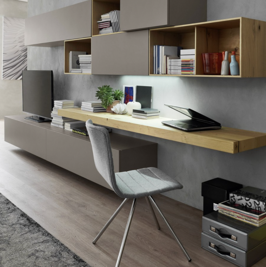 Гостиная с рабочим местом