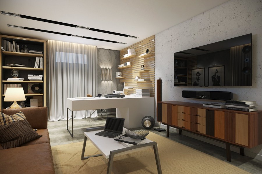 Интерьер рабочей комнаты