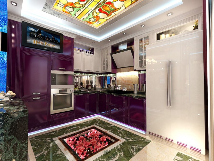 Кухня в стиле арт деко в квартире