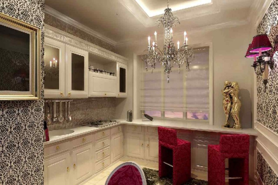 Красивые кухни в стиле арт деко