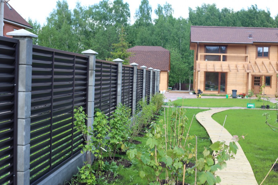 Забор в стиле Модерн