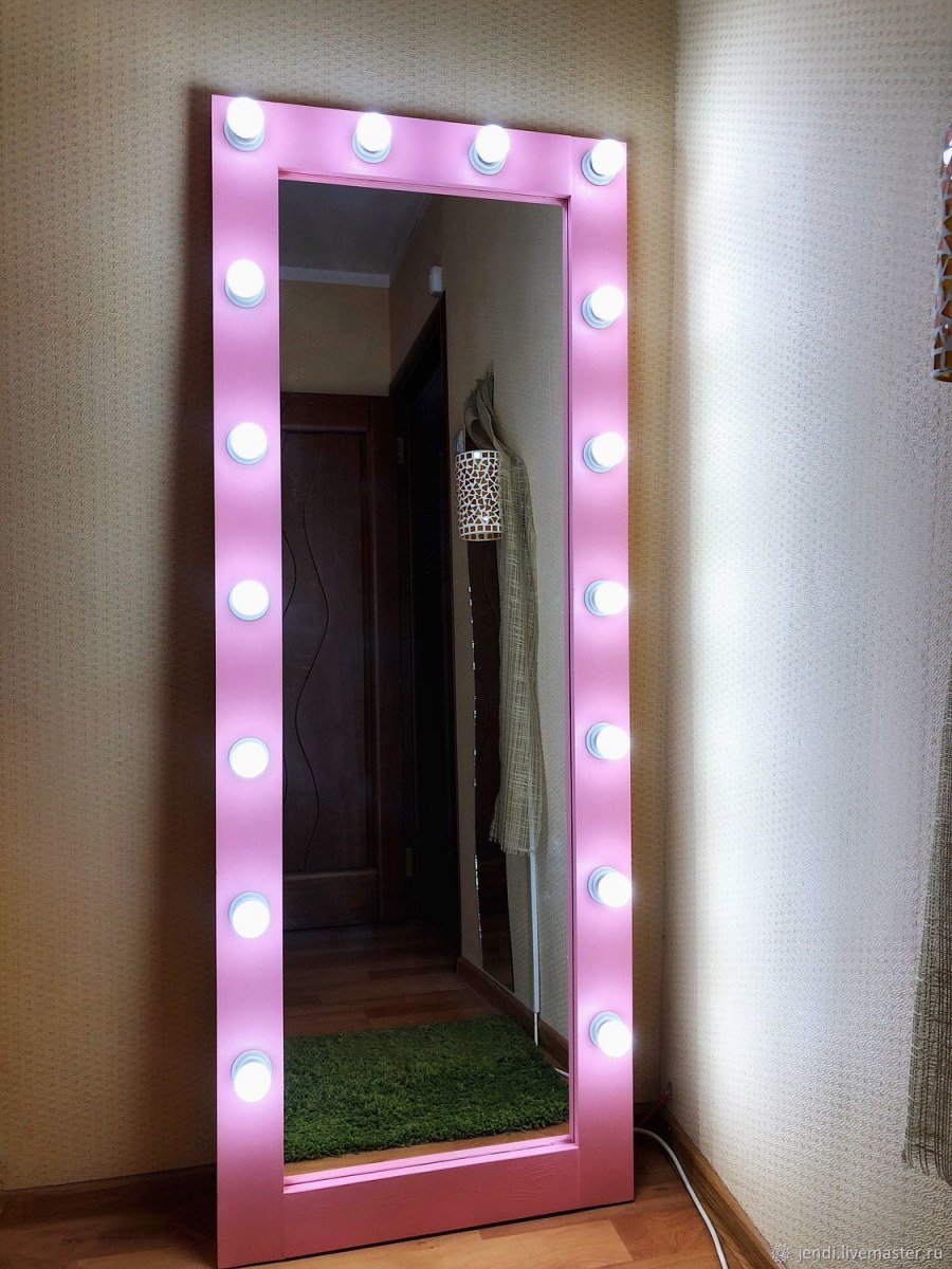 Зеркало гримерное напольное 170