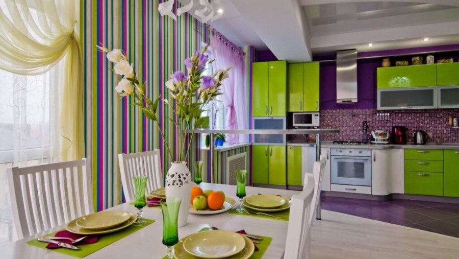 Сочетание цветов в интерьере сливовый