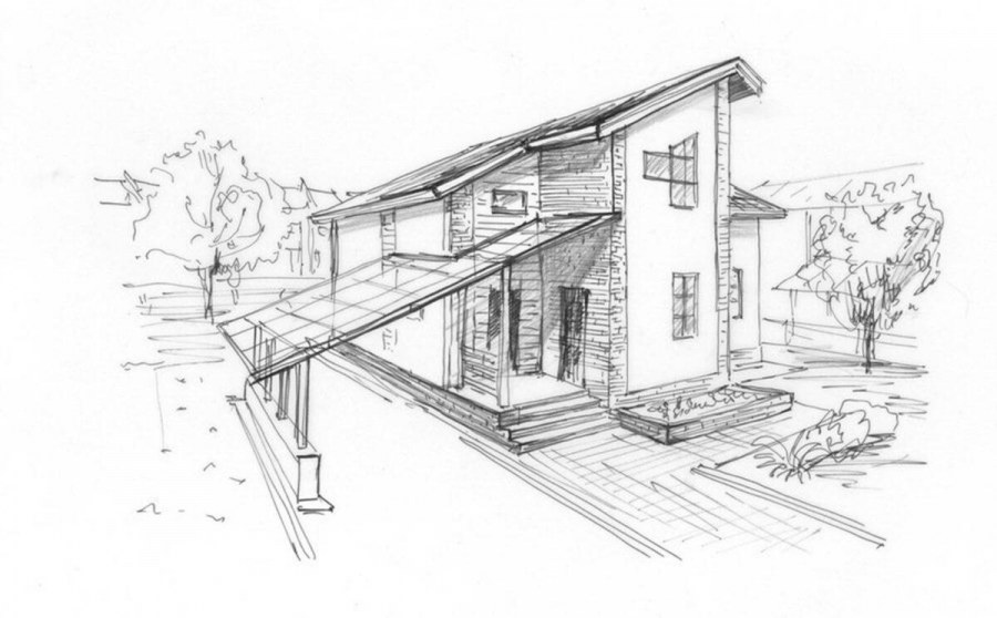 Дом скетч