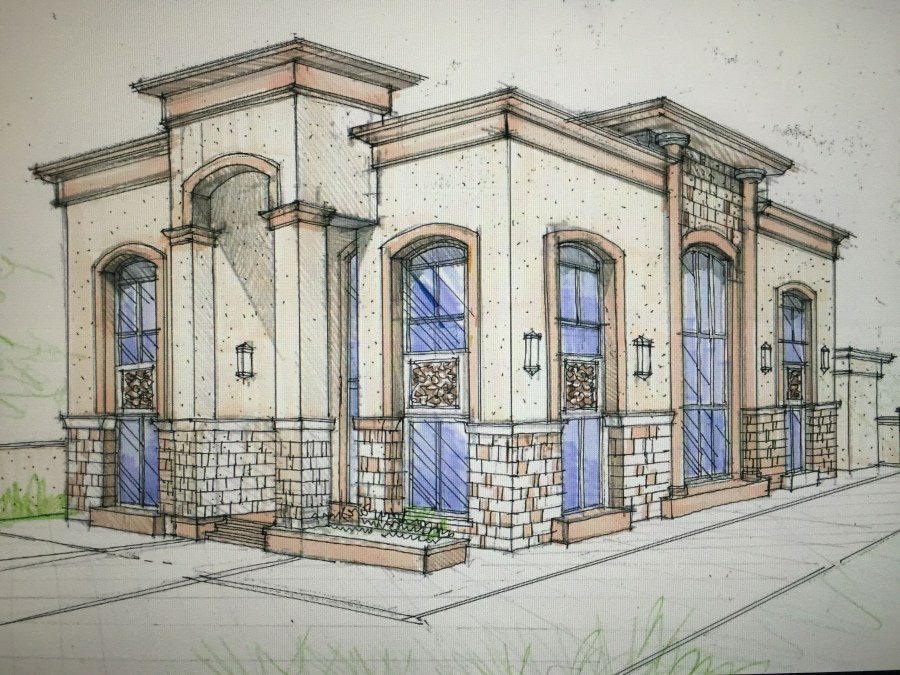 Дом в перспективе отмывка