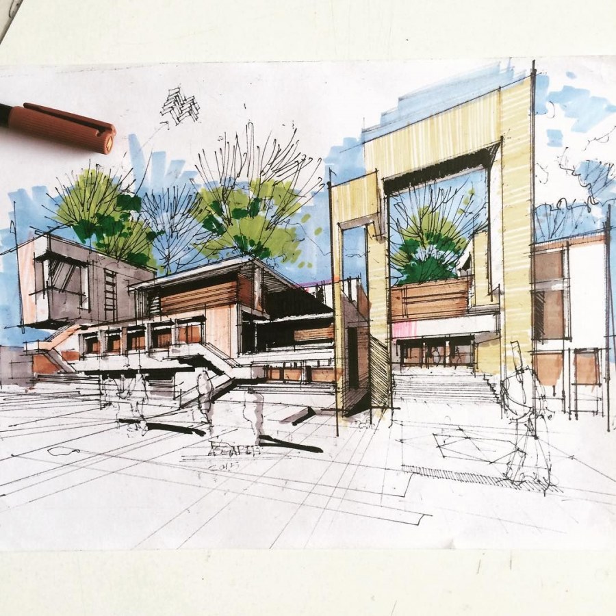 Ручная Графика в архитектуре