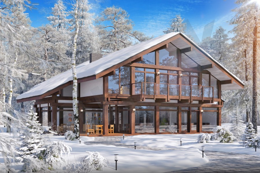 Фахверк в лесу