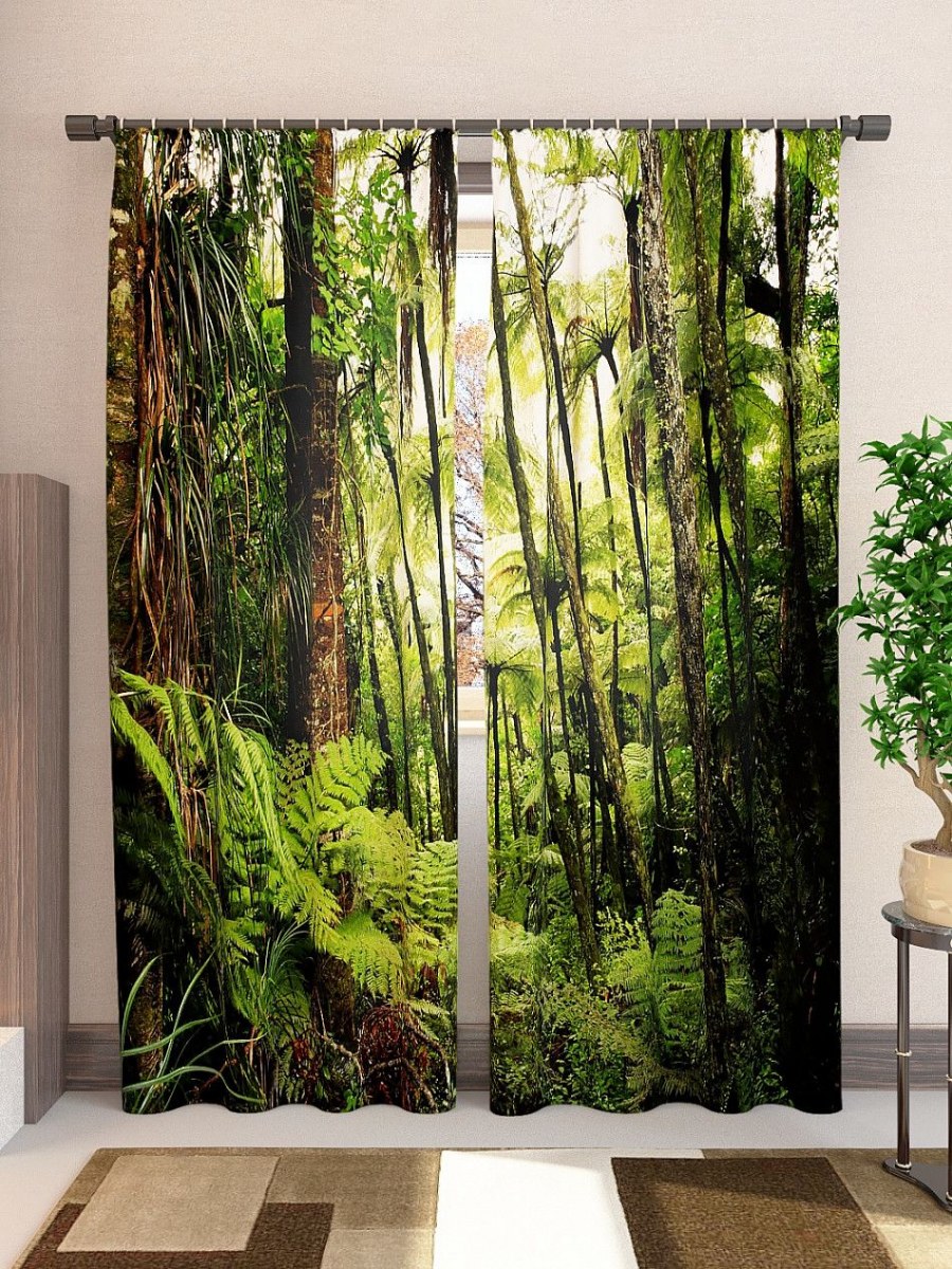 Шторы блэкаут джунгли