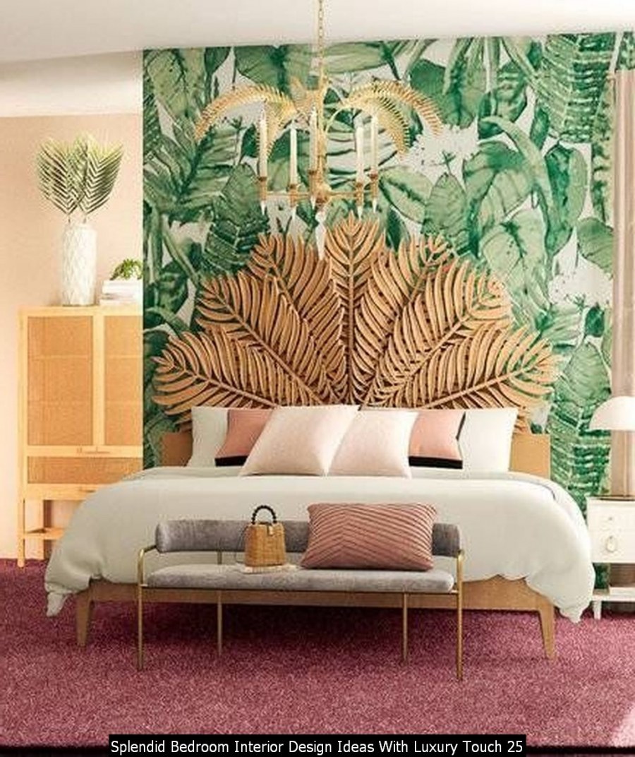 Спальня в тропическом стиле для девушки