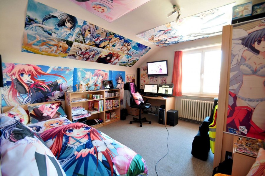 Комната в стиле аниме Наруто для девочки