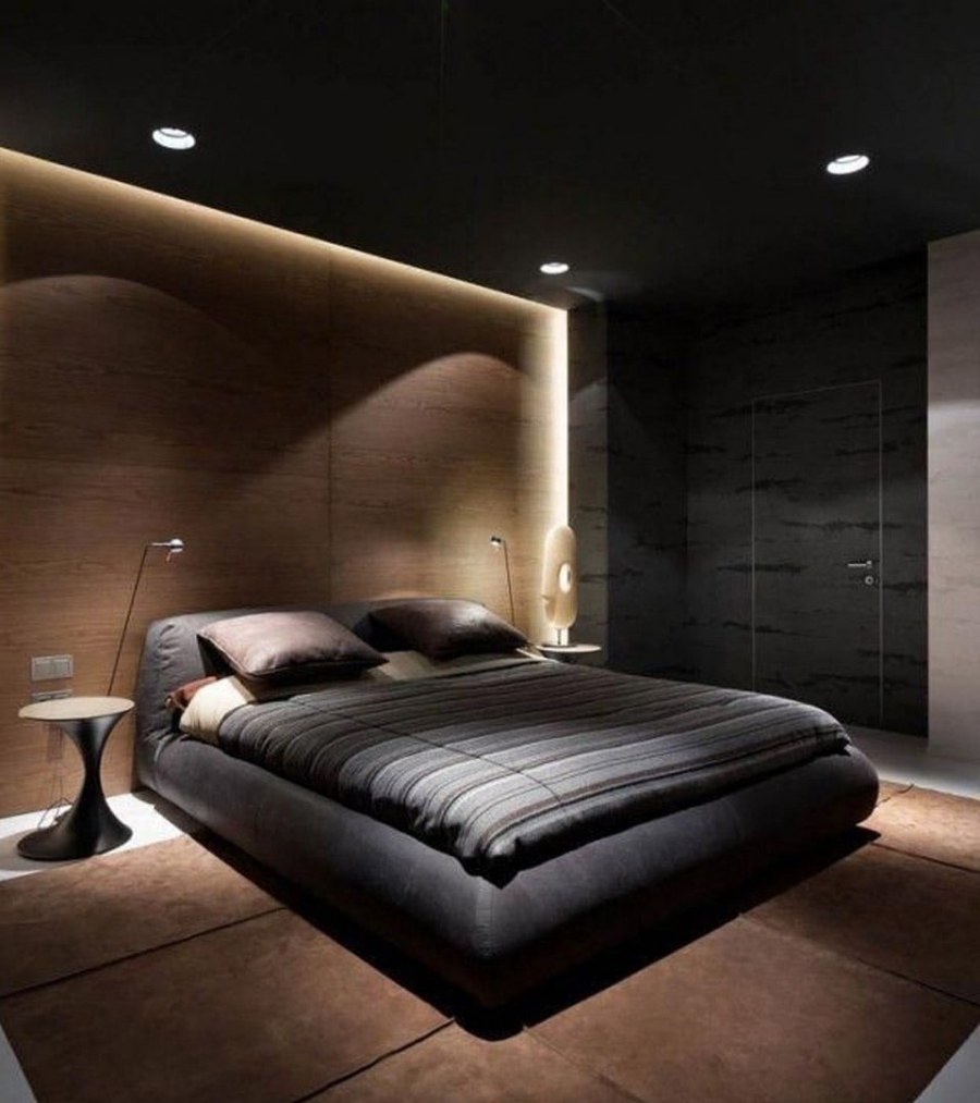 Спальня с неоновой подсветкой