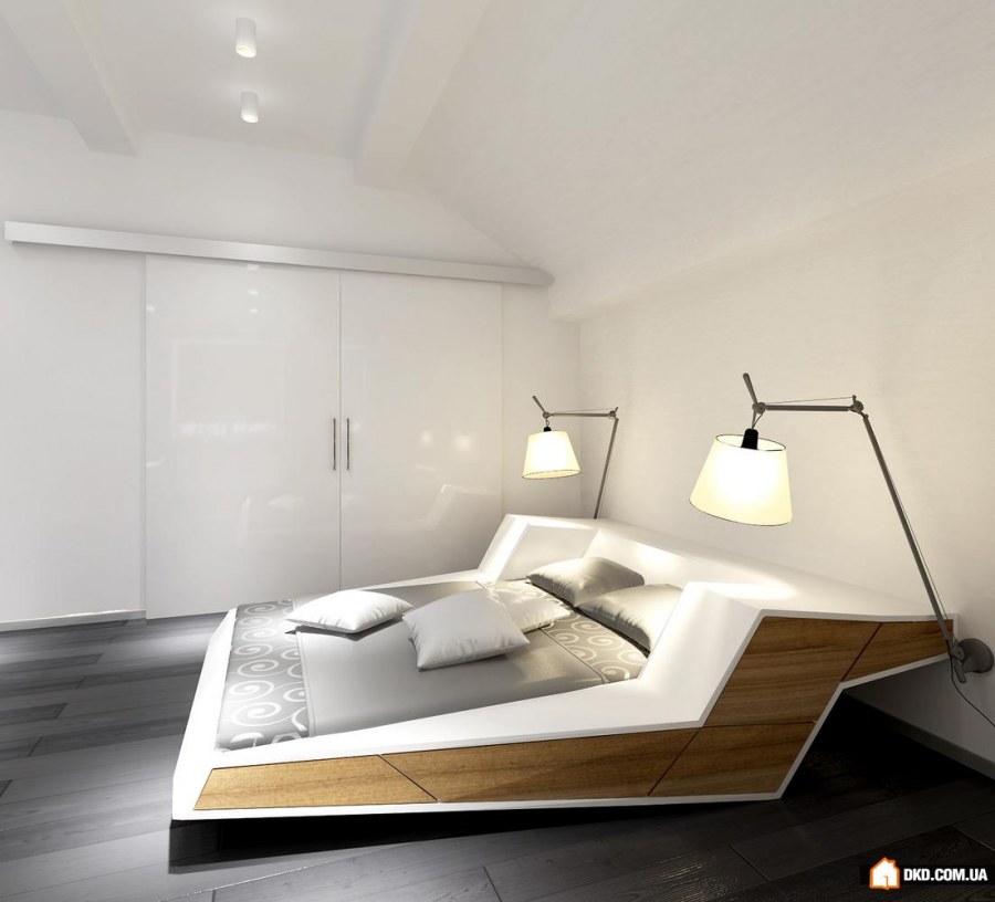 Спальня в футуристическом стиле