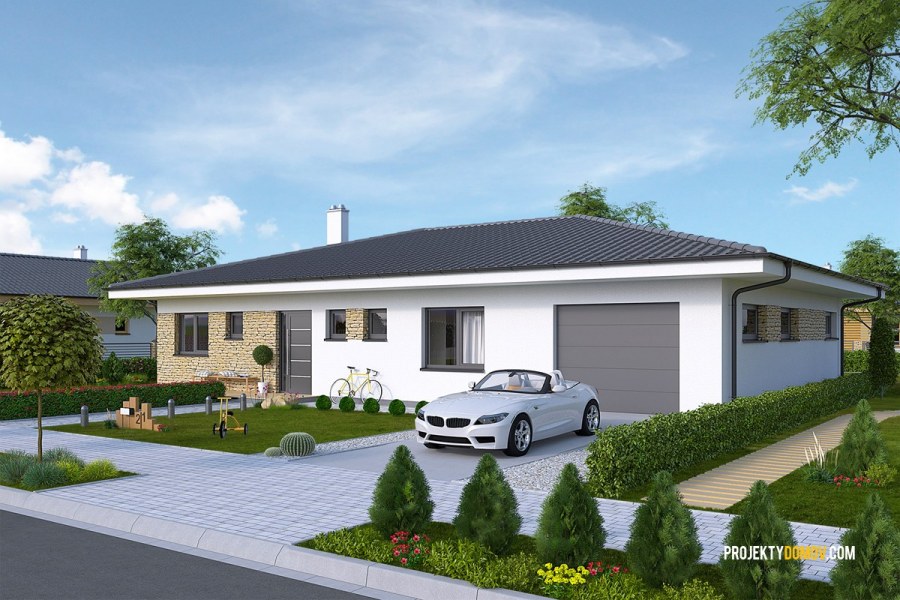 Одноэажныйдом с гаражом