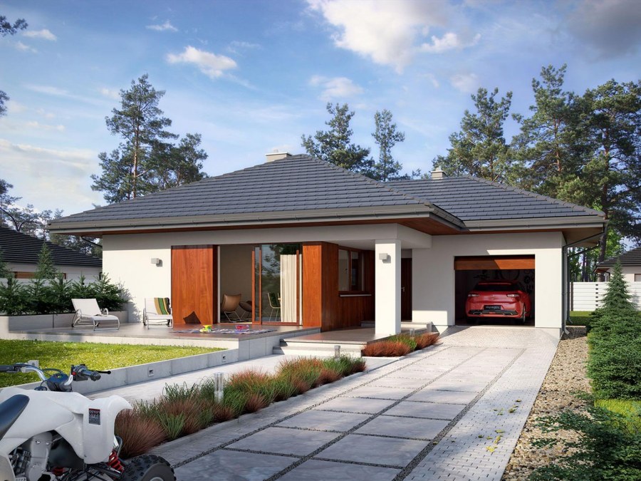 Одноэтажный дом 120 кв