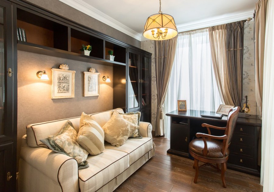 Комната кабинет с диваном