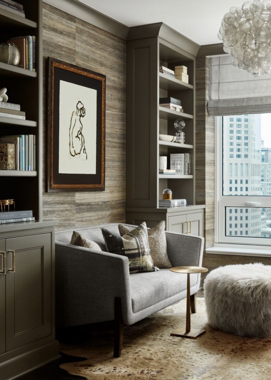 Кабинет в стиле американская классика