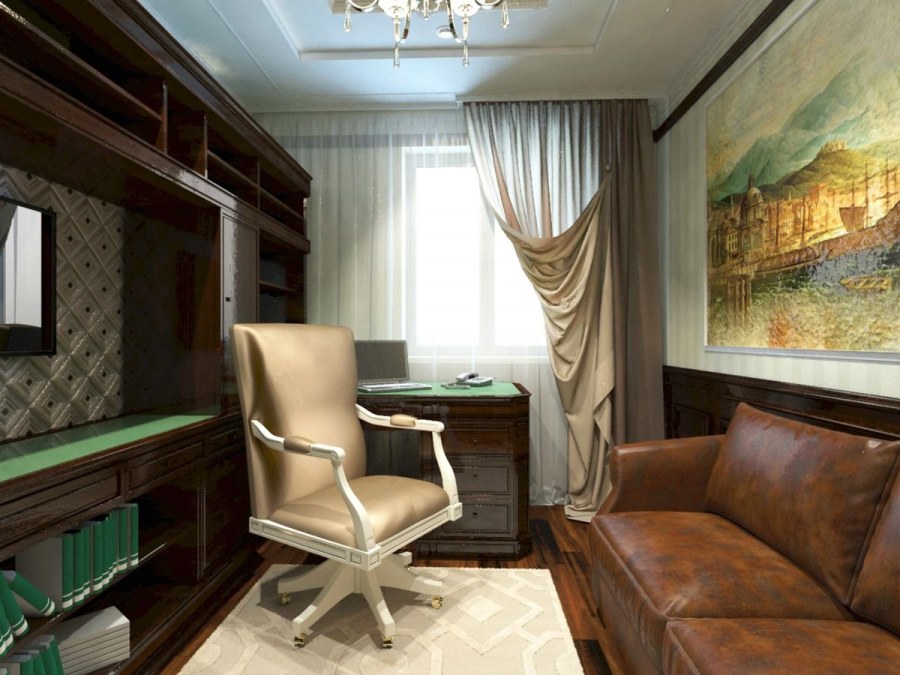 Маленький кабинет в частном доме
