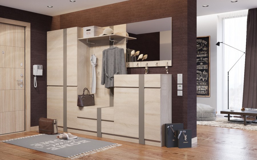 Прихожая Марселла дуб сонома