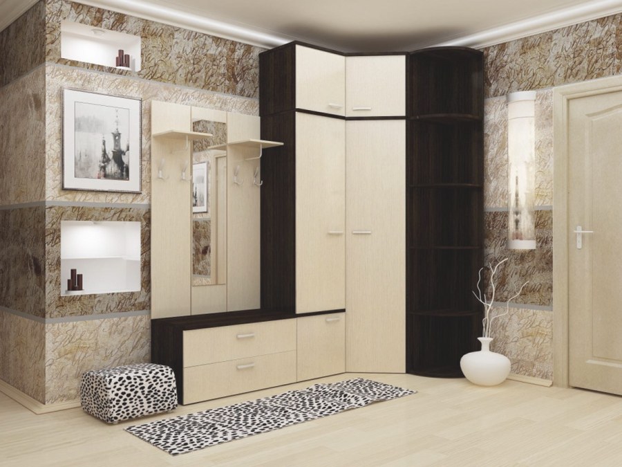 Угловой шкаф в прихожую