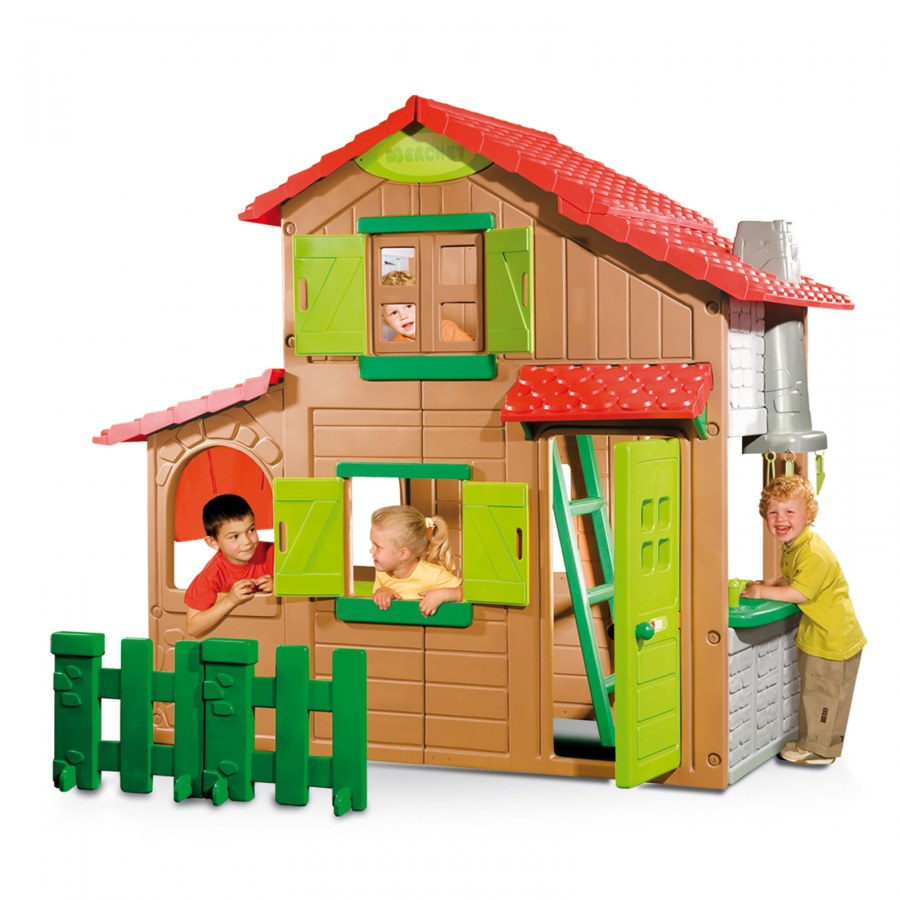 Домик Smoby коттедж 2-х этажный для друзей 320023