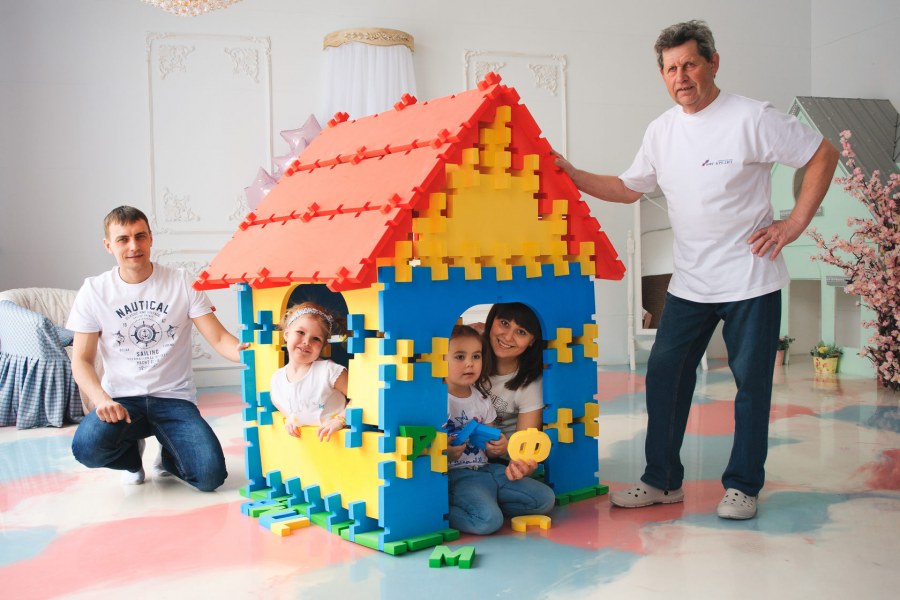 Мягкий конструктор. Домик