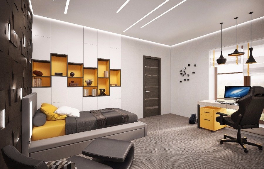 Интерьер комнаты для подростка мальчика 16