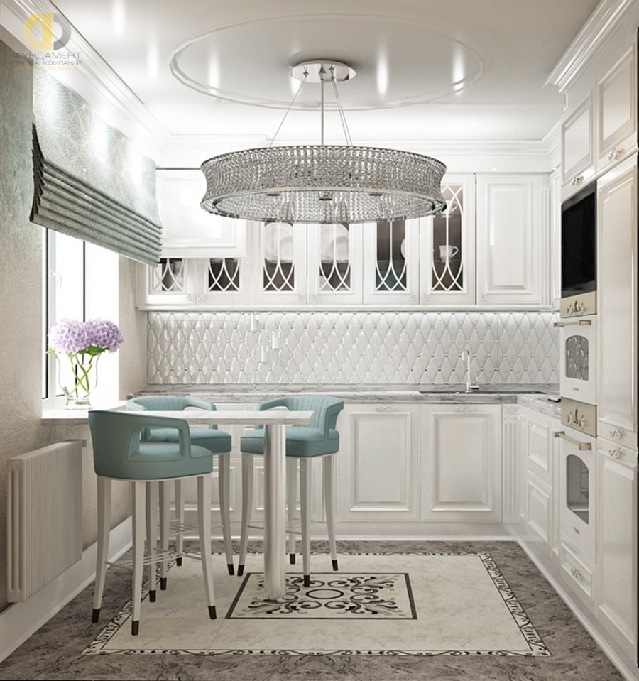Интерьер кухни в стиле арт деко