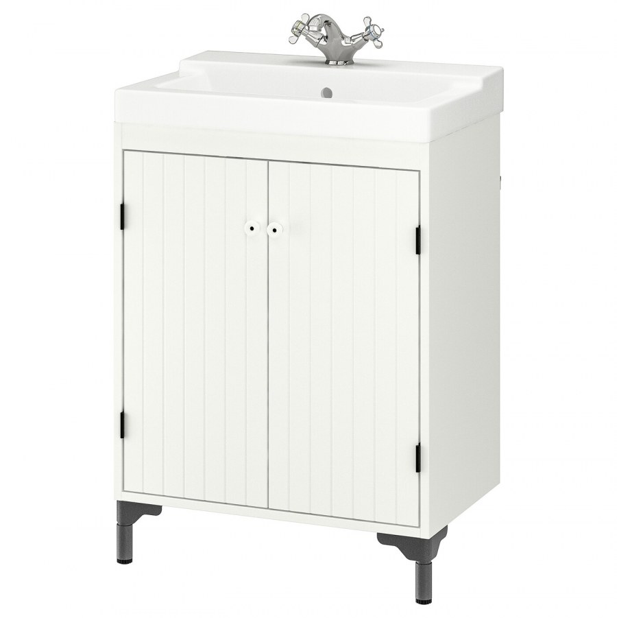 СИЛВЕРОН шкаф под раковину с 2 дврц, белый, 60x25x68 см