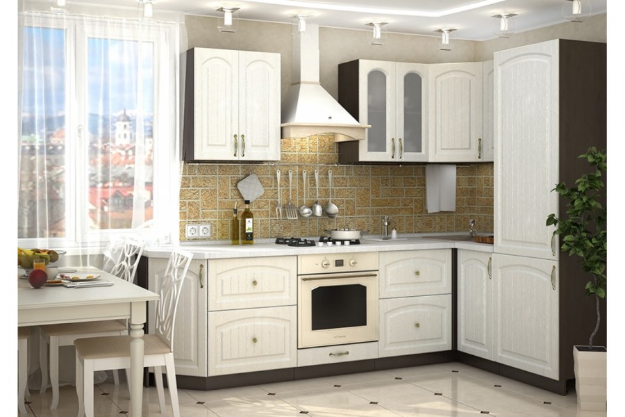 Кухня Верона ясень золото Сурская