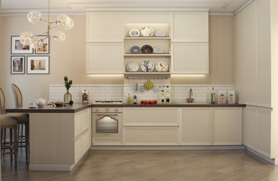 Мебель для кухни светлая