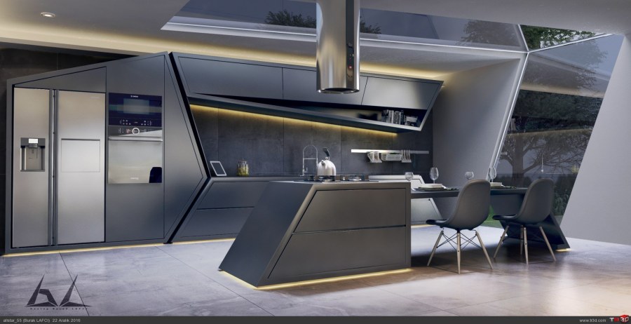 Хай тек интерьер