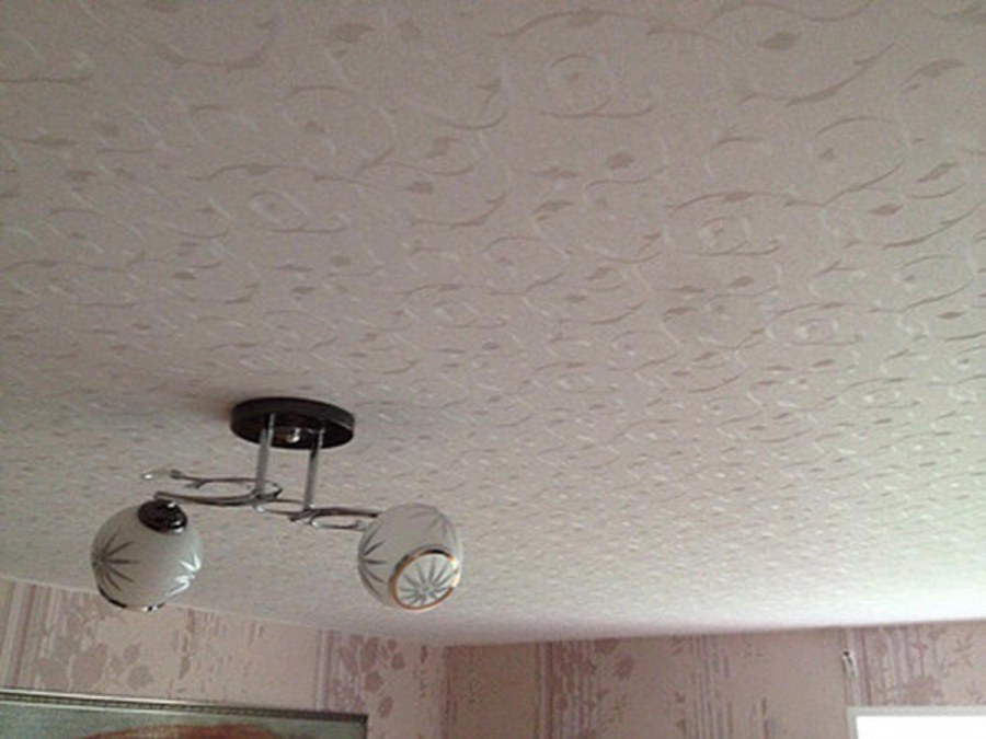 Матовый фактурный потолок