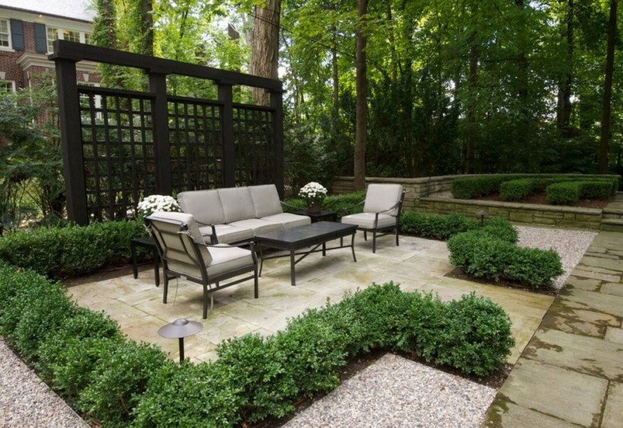 Сад ландшафт английский классический стиль патио