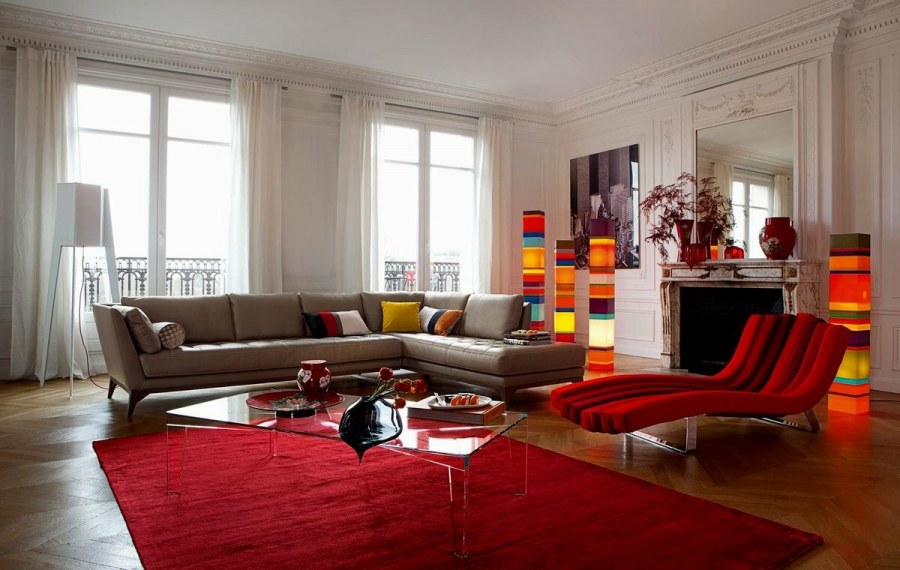 Roche Bobois красный диван