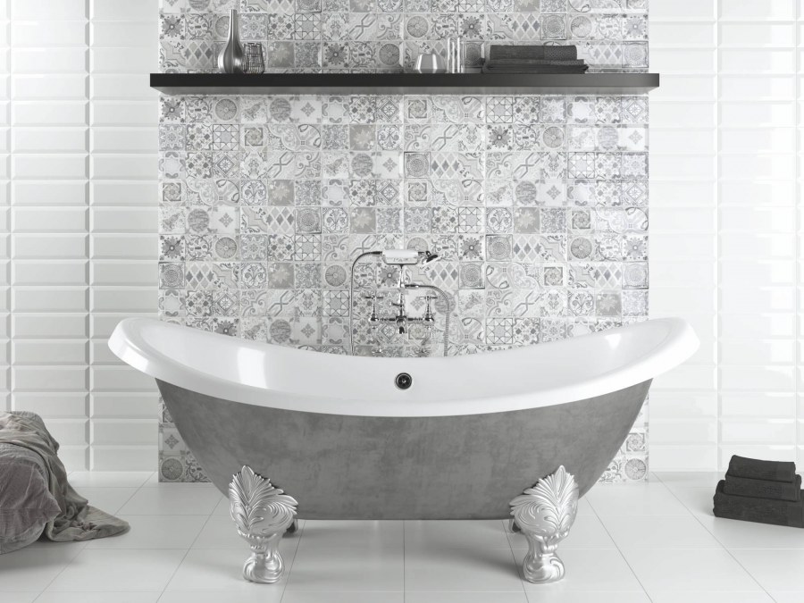 Плитка панно Керамин Тоскана 2д серый 500x200x8,5 мм