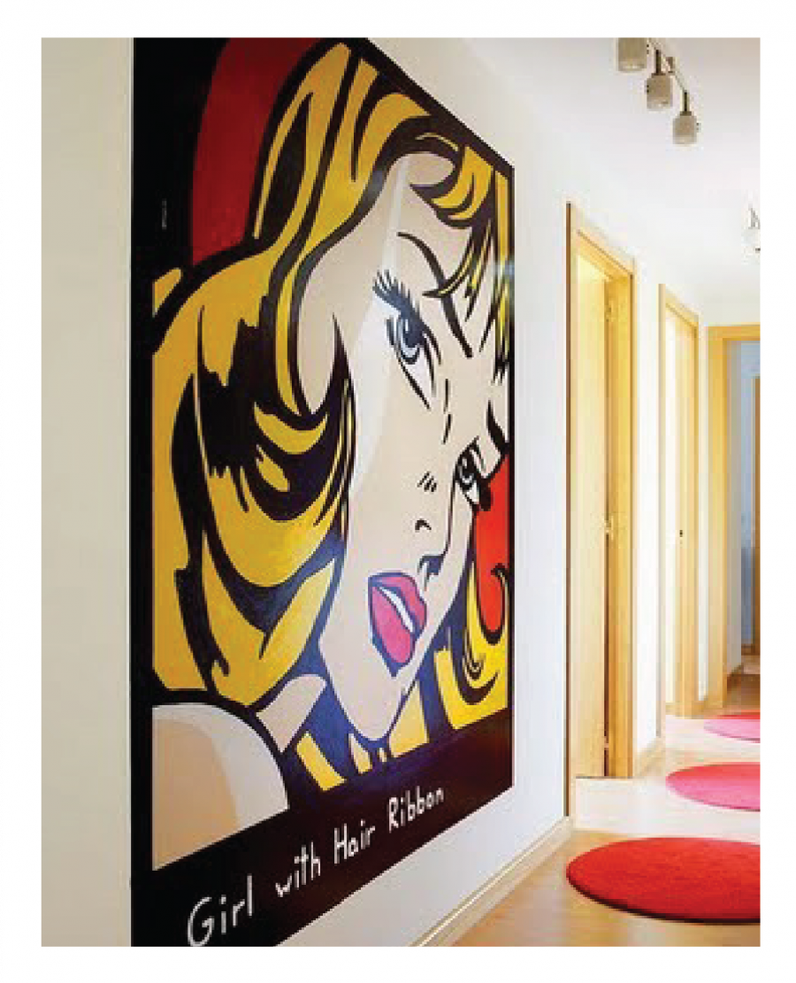 Стена в стиле поп арт