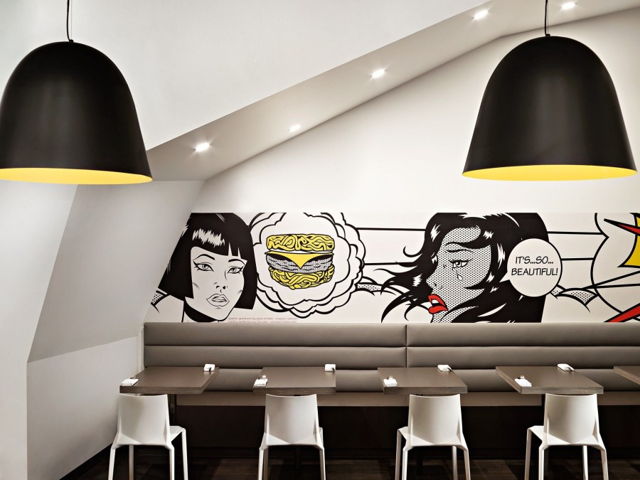 Поп арт в интерьере ресторана