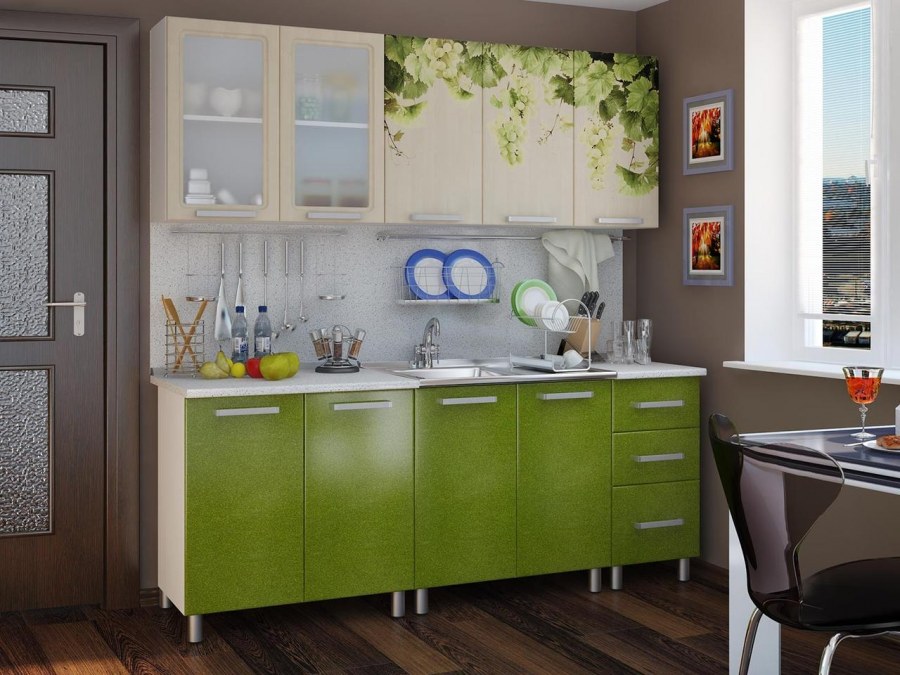 Кухня 2,0м БТС Люкс - акварель