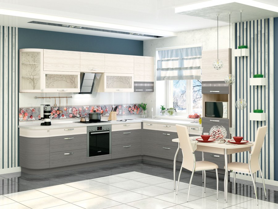 Кухня графит Давита