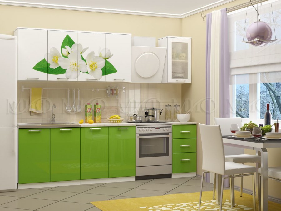 Кухонный гарнитур "апельсин" 1.6 м (МДФ)