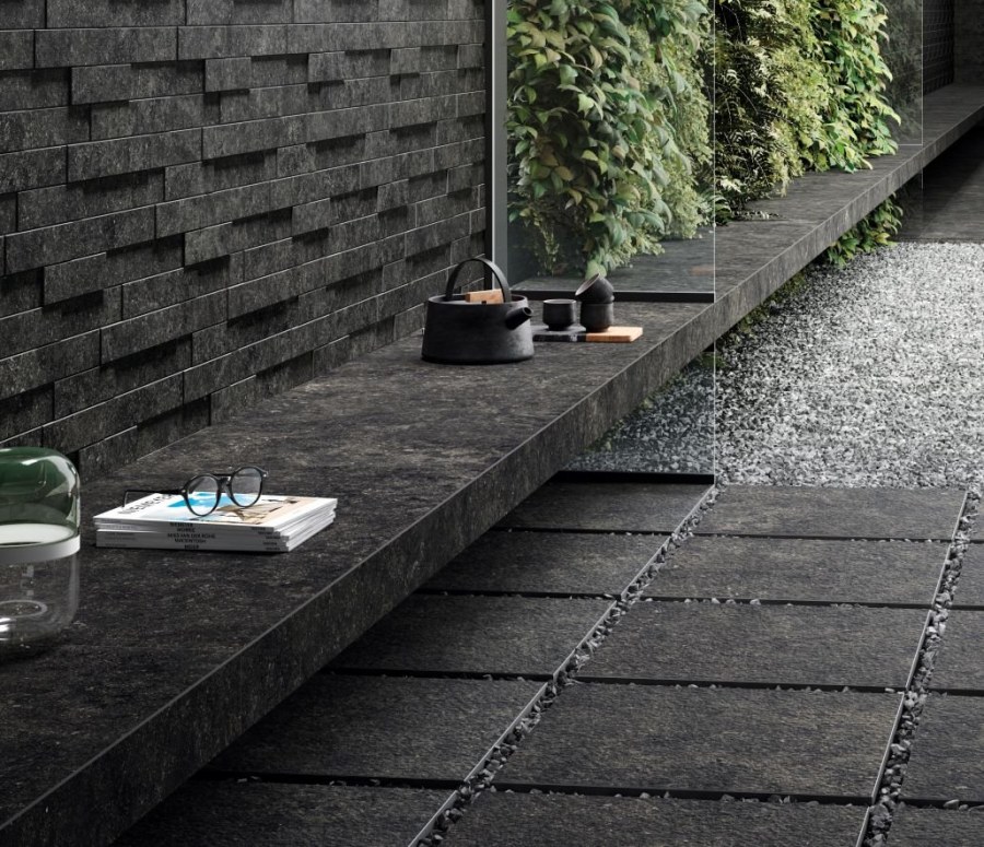 Керамогранит рум Стоун Блэк