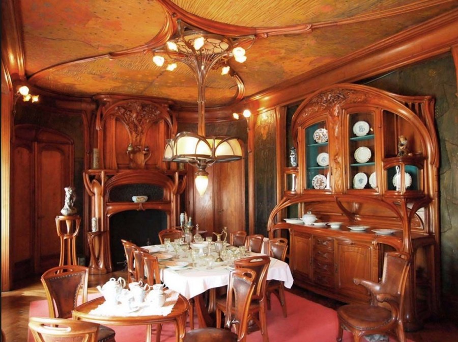 Эжен Валлен ар нуво интерьер