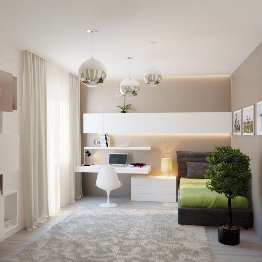 Комната в светлых тонах