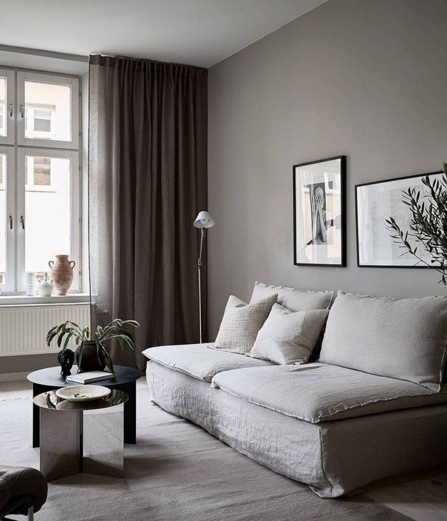 Серо-лавандовый цвет в интерьере