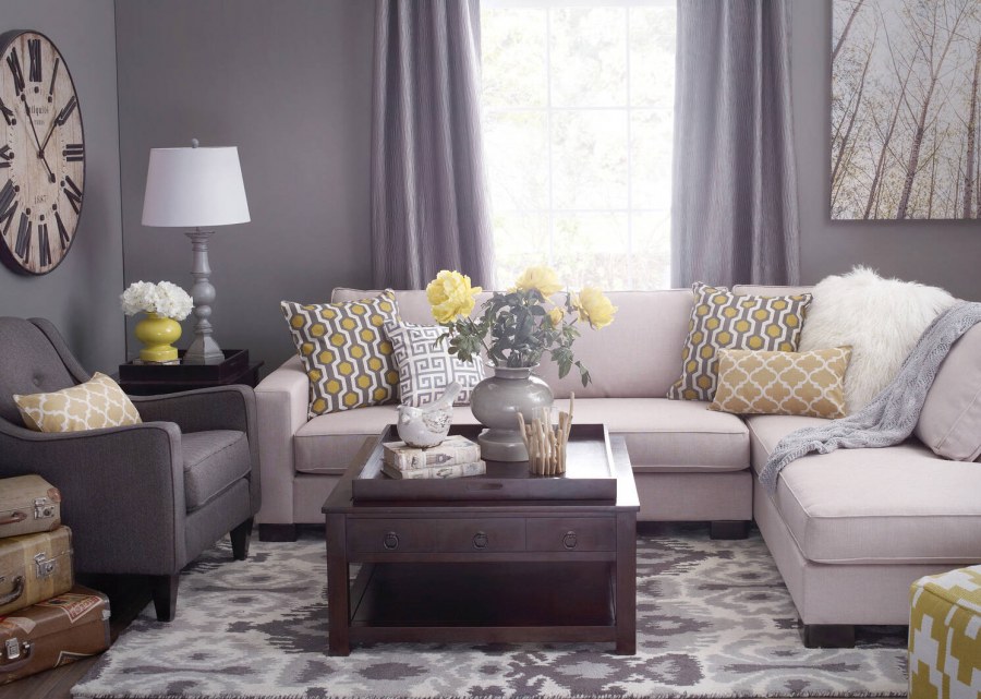 Серые обои в интерьере хюгге